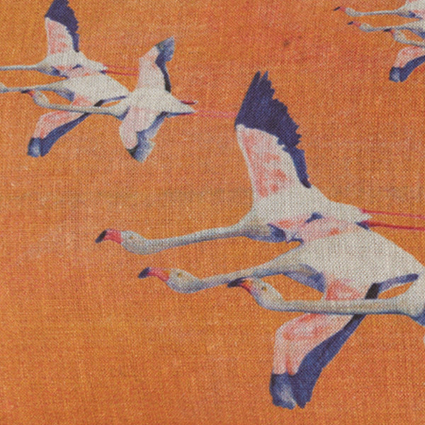 Flamingos-col.orange toiletry bag