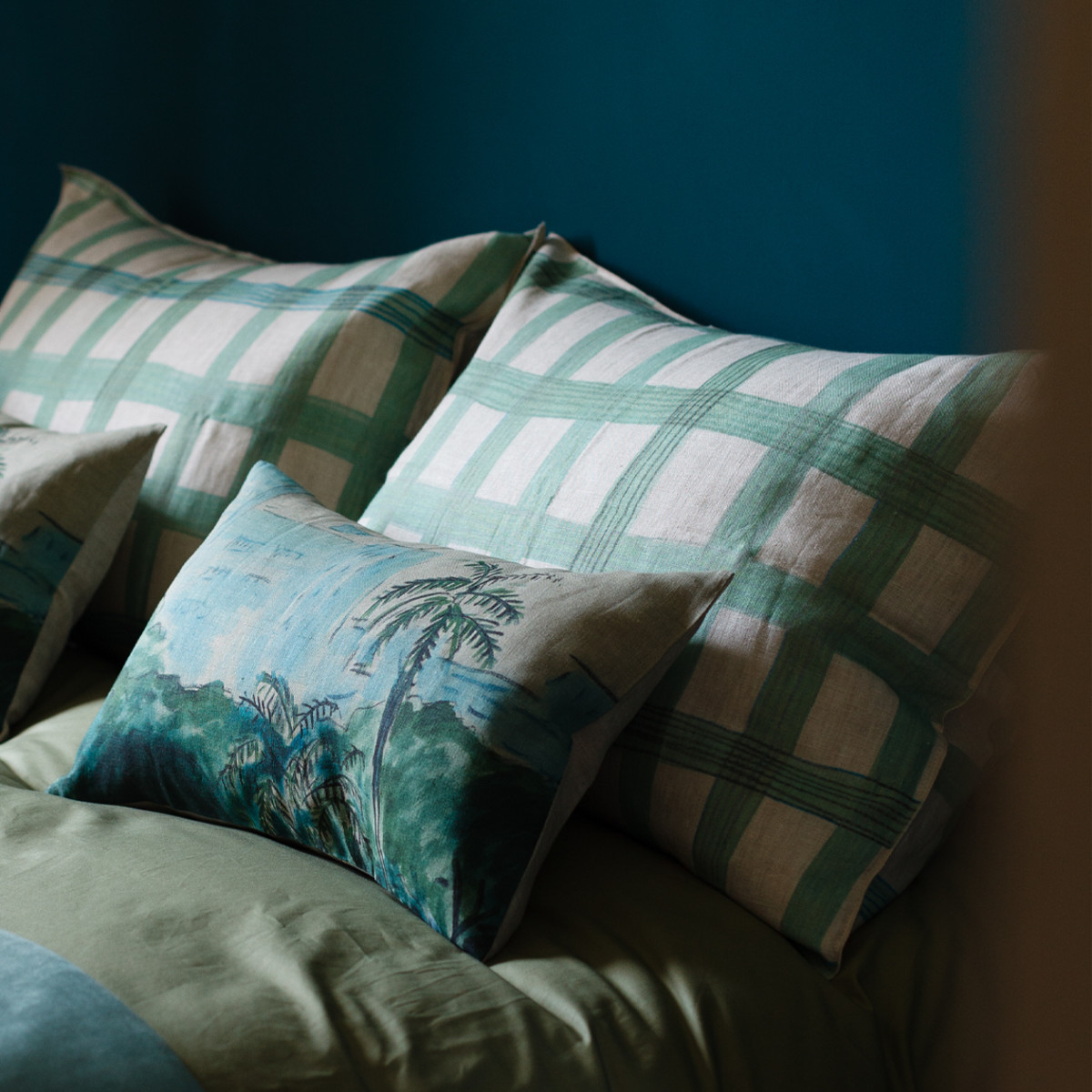 Taie Cross-col.menthe