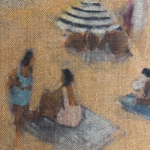 Journée à la plage deckchair fabric