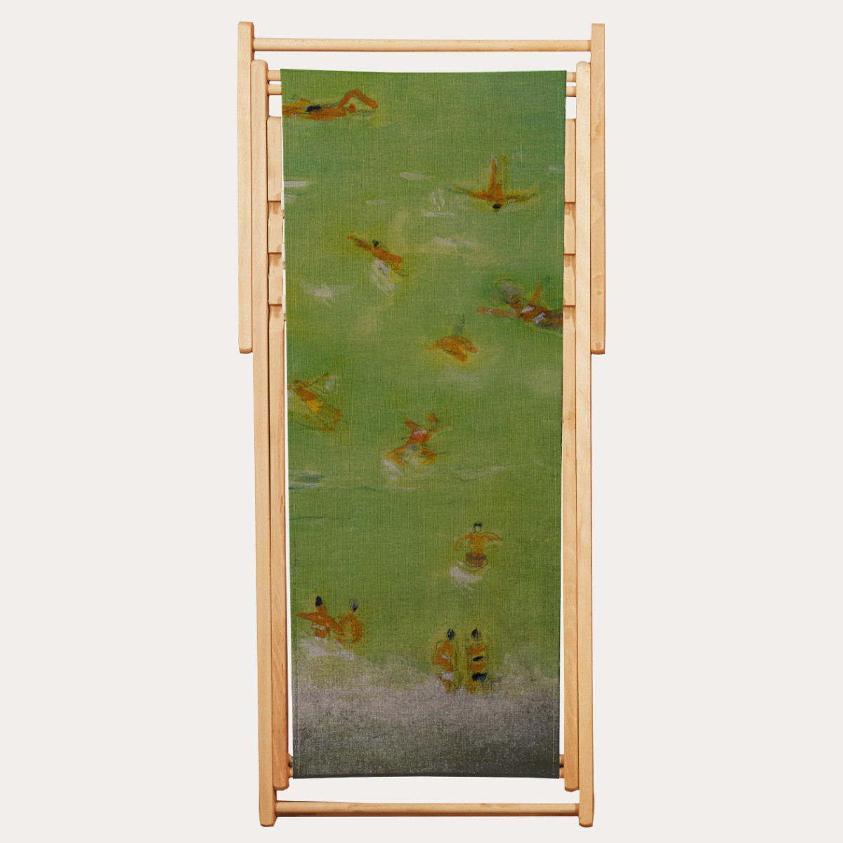 Baignade verte deckchair fabric