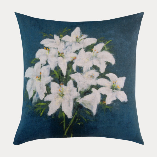Housse Fleurs blues