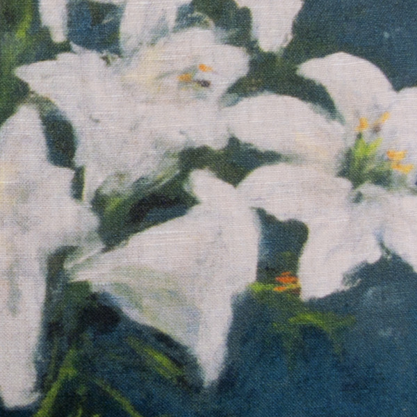 Housse Fleurs blues