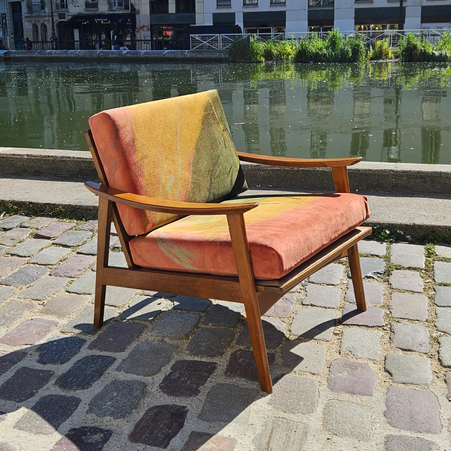 Feuille sur la falaise armchair