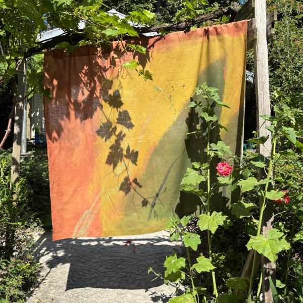 Wall hanging Feuille sur la falaise