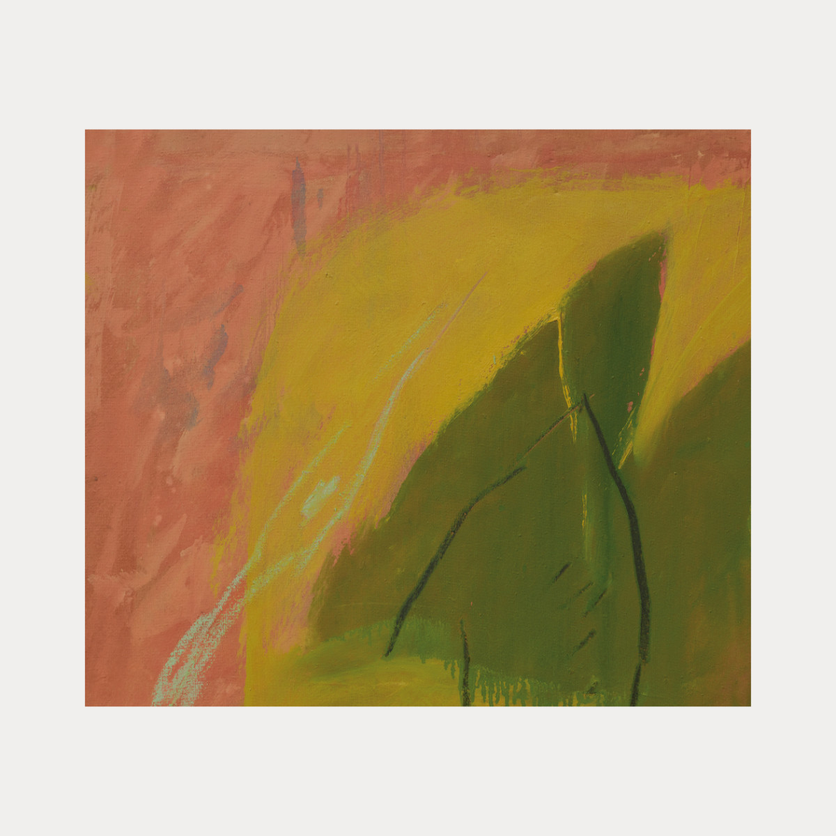Wall hanging Feuille sur la falaise