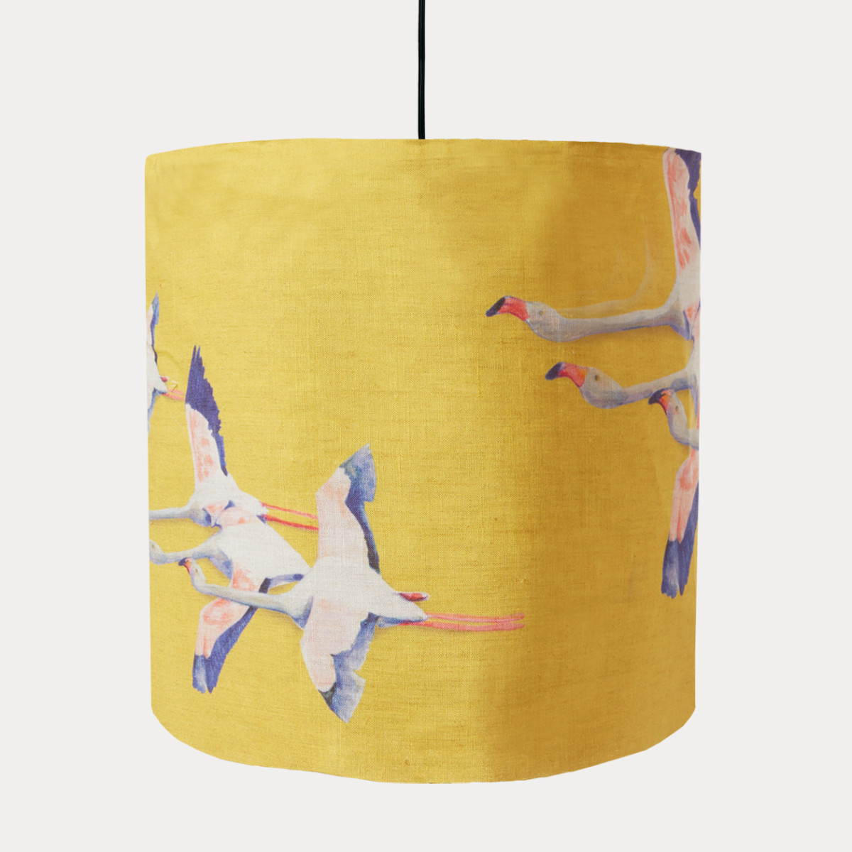 Flamingos jaune lantern shade