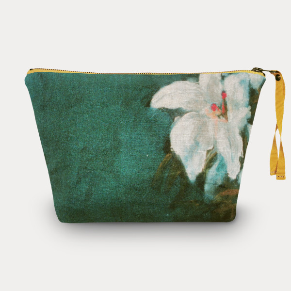 Fleurs blues-col.canard toiletry bag