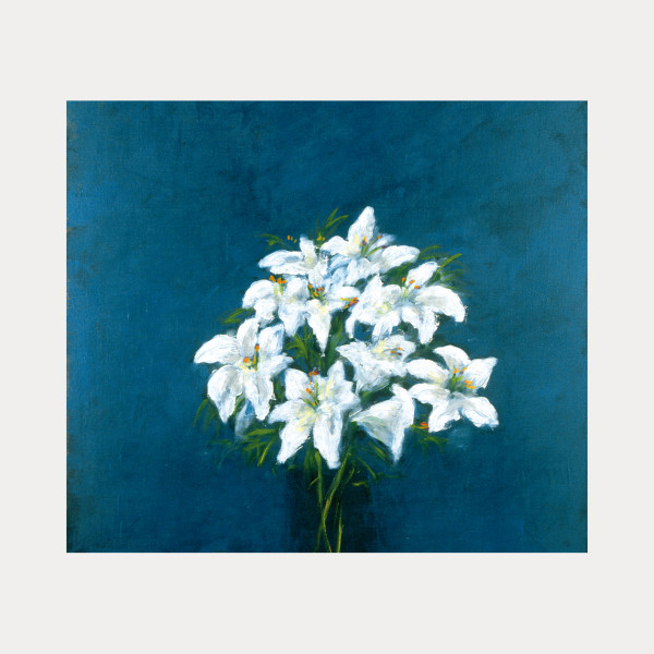 Wallhanging Fleurs Blues