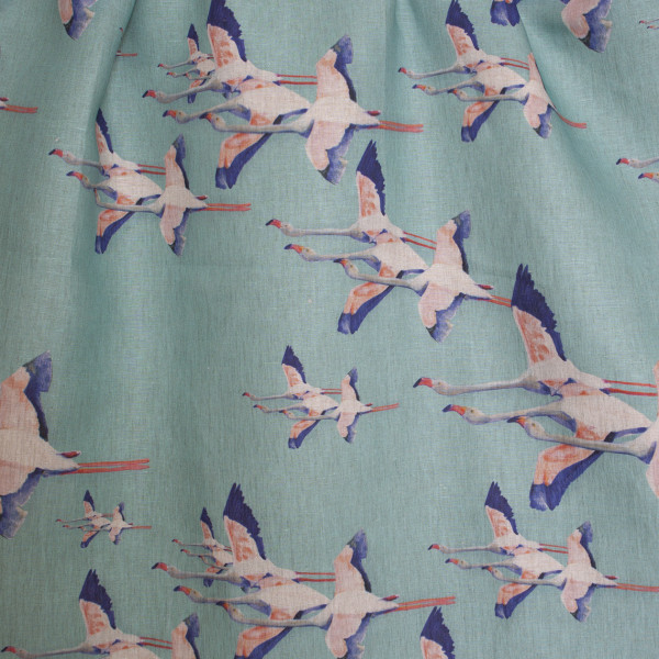 Flamingos-col.vert de gris