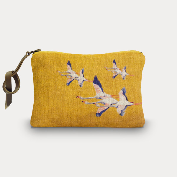 Pochette Flamingos-col.jaune Pochette Flamingos-col.jaune