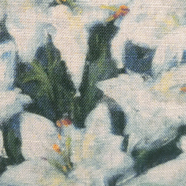 Fleurs blues-col.naturel pouch