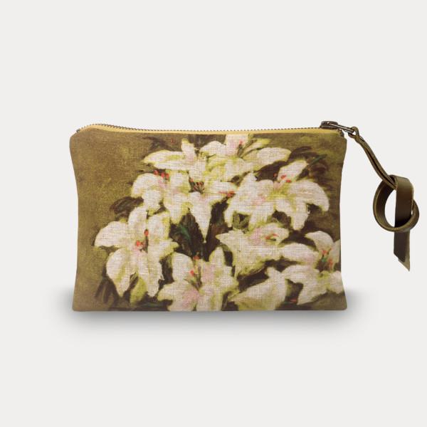 Fleurs blues-col.or pouch