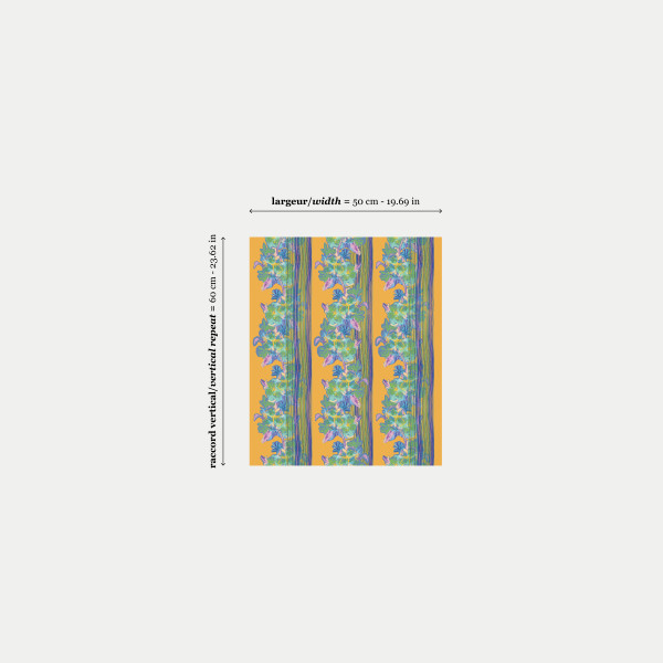 Rouleau Gypsy bleu mandarine