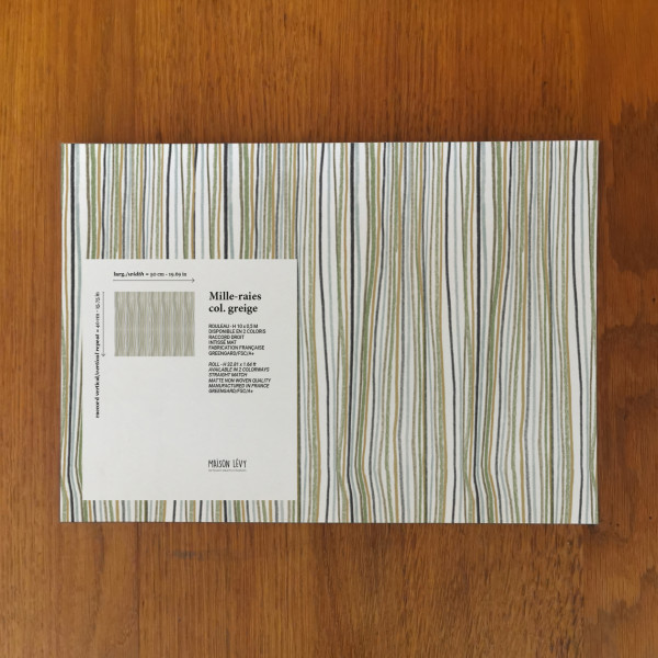 Mille raies-col.greige sample