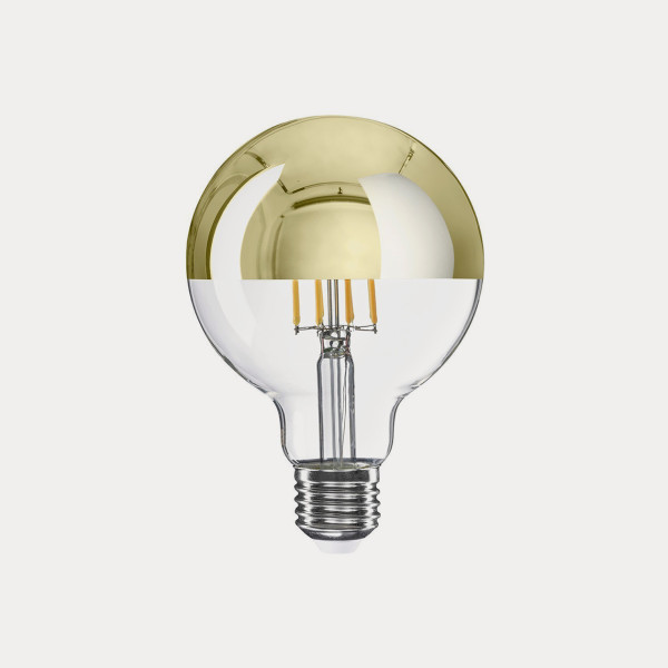 Ampoule LED globe dorée