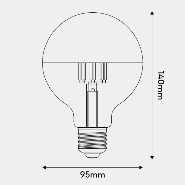 Ampoule LED globe dorée Ampoule LED globe dorée