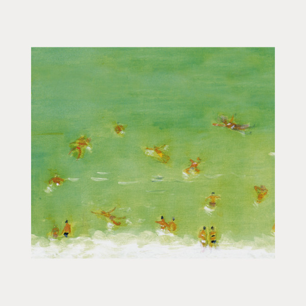 Wall hanging Baignade verte