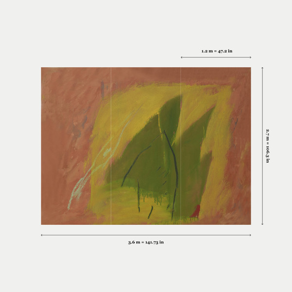 Feuille sur la falaise panoramic