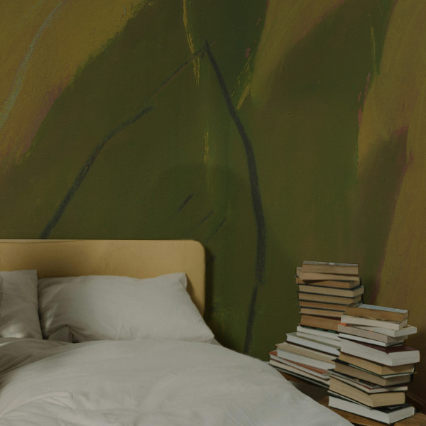 Panoramique Feuille sur la falaise