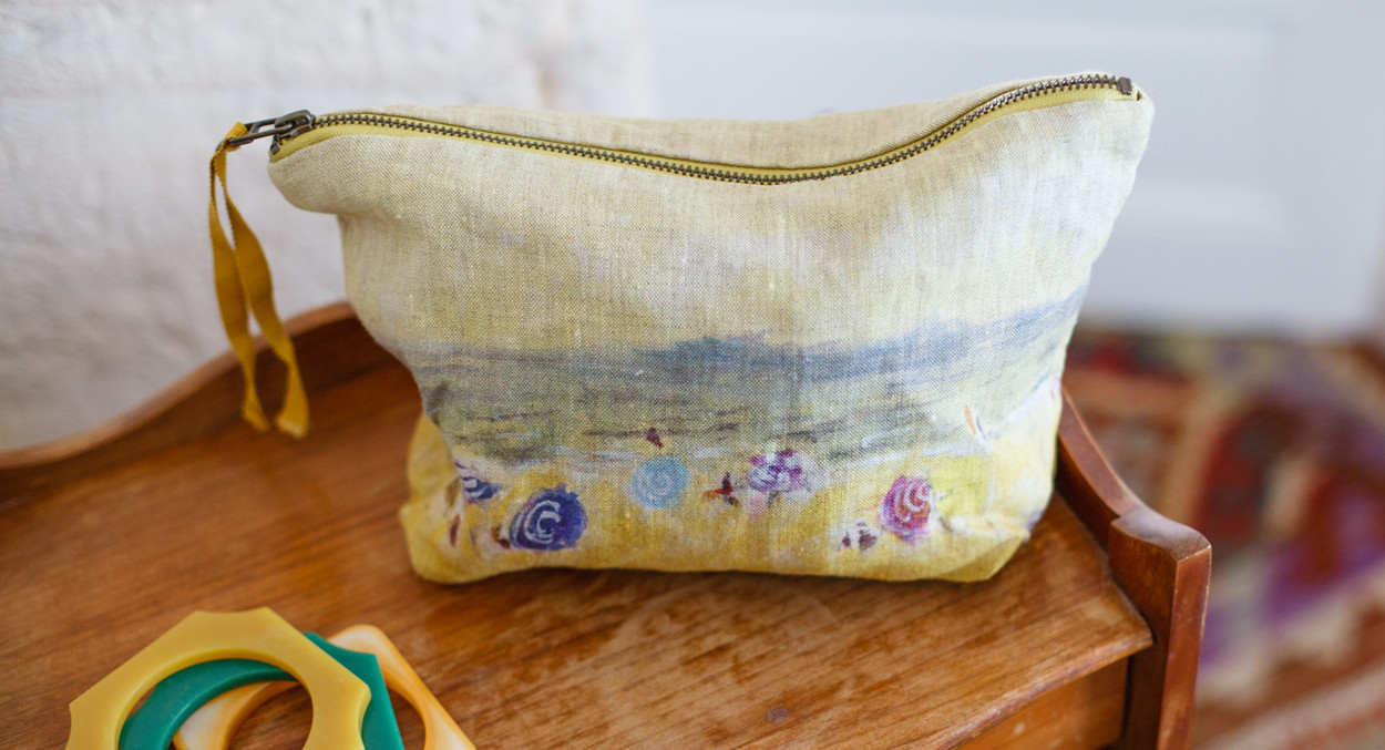 printed linen toiletry bags maison levy
