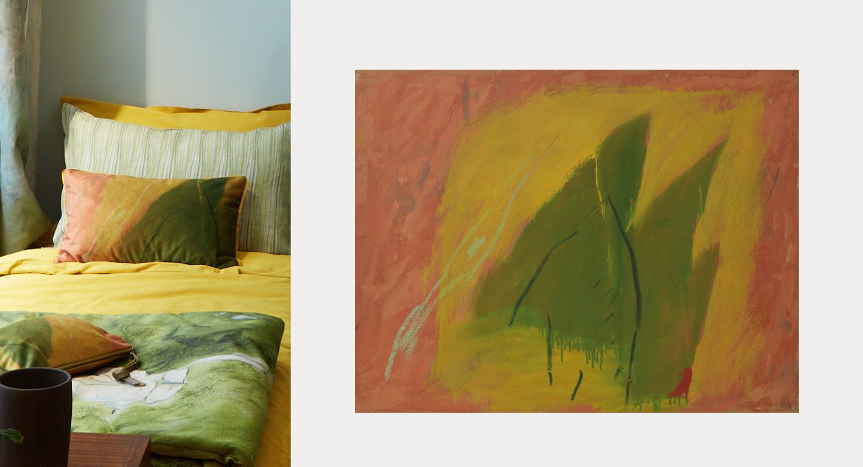 Feuille sur la falaise